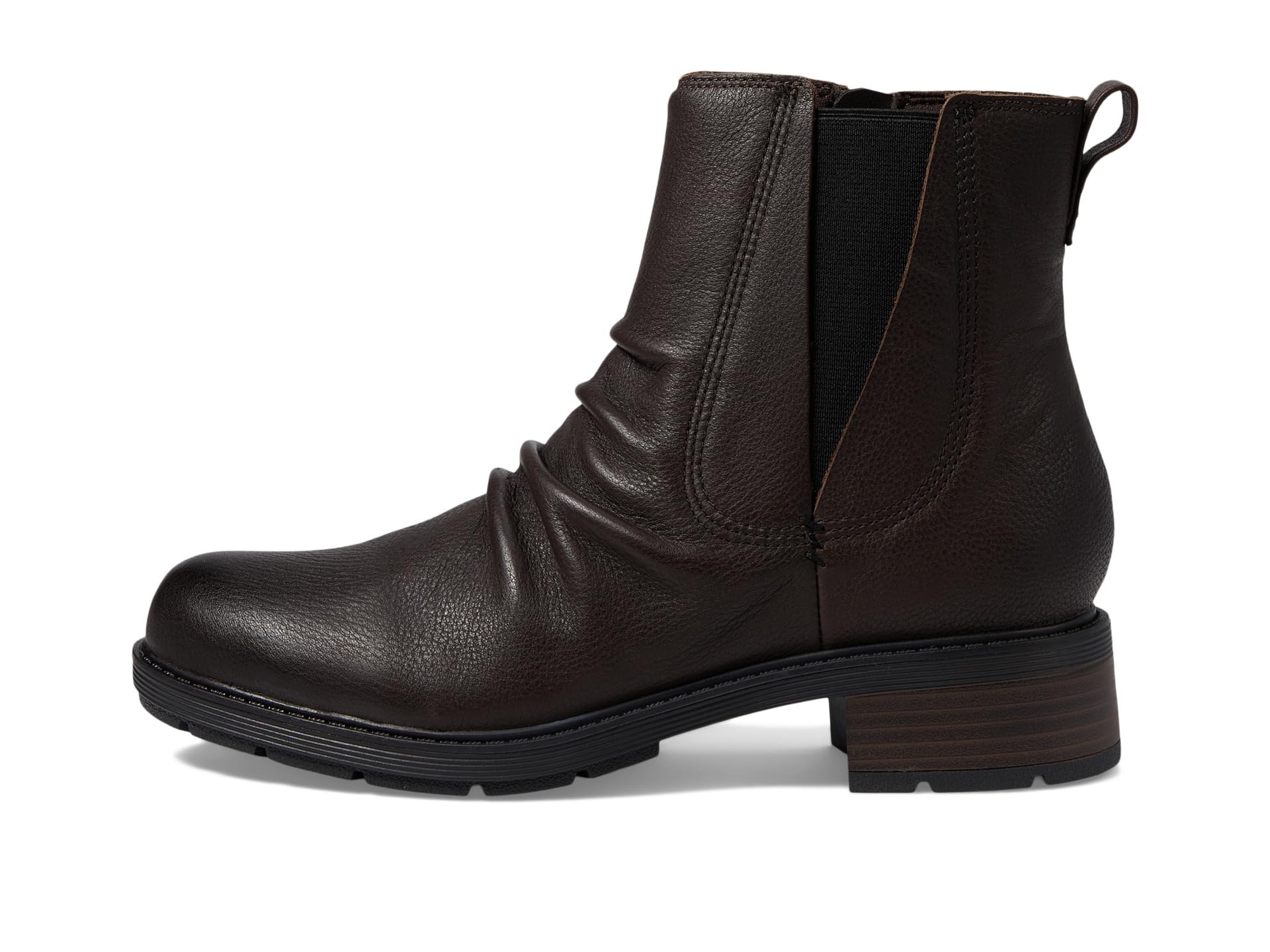 Ботинки женские Clarks Hearth Rose кожаные высокие, темно-коричневый — фото 4