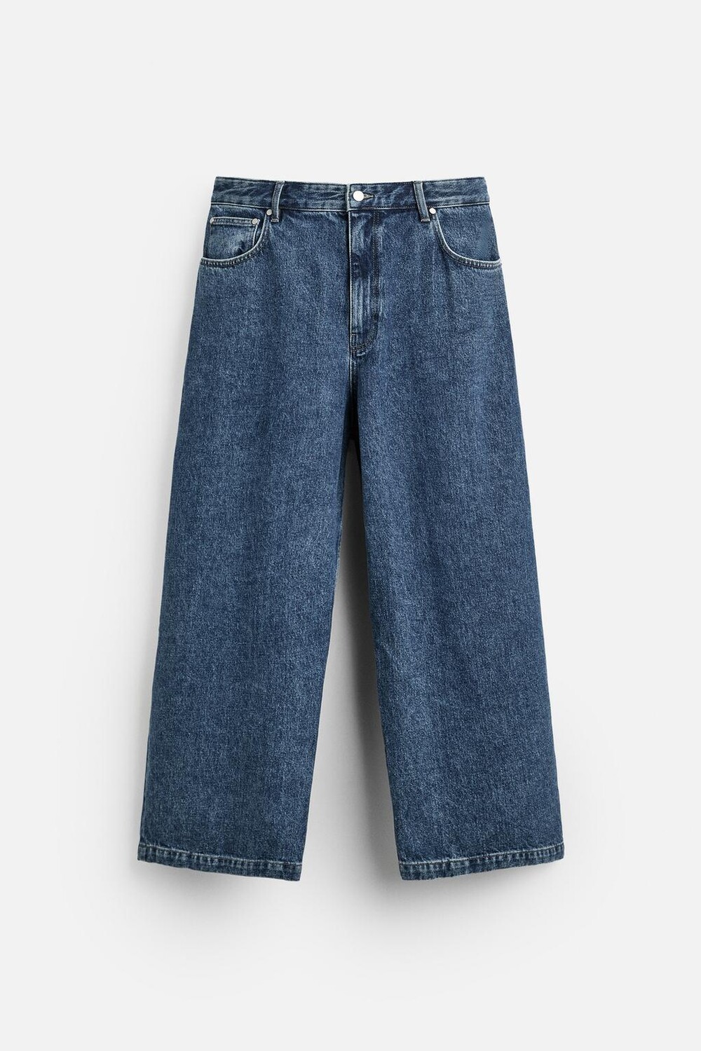 

Широкие джинсы ZARA, синий