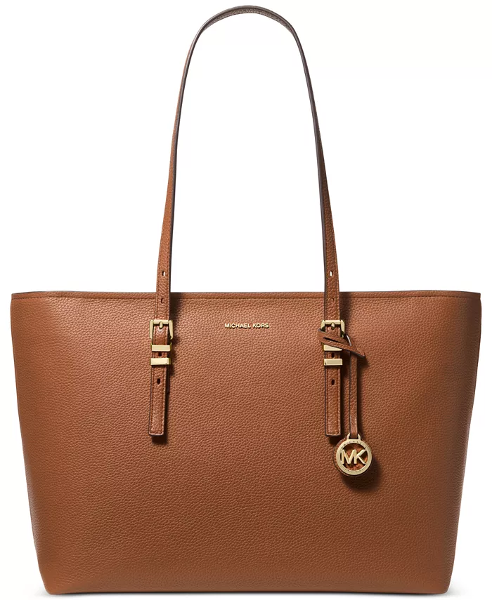 

Кожаная сумка-тоут Quinn East West очень большого размера Michael Kors, коричневый