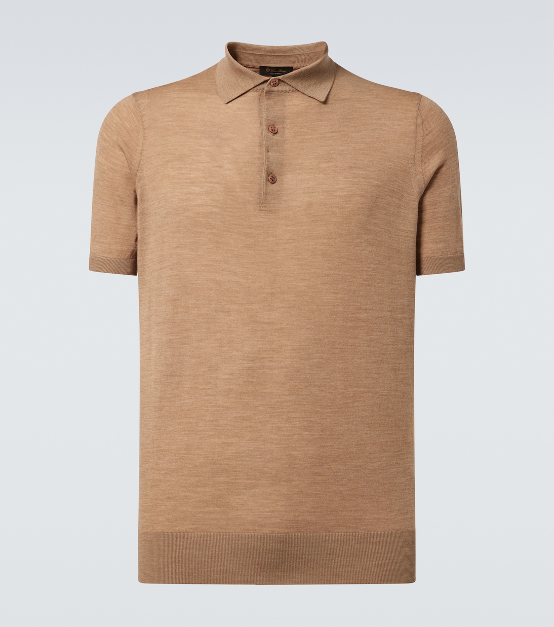 

Поло из натуральной шерсти Loro Piana, Golden Wheat Melange