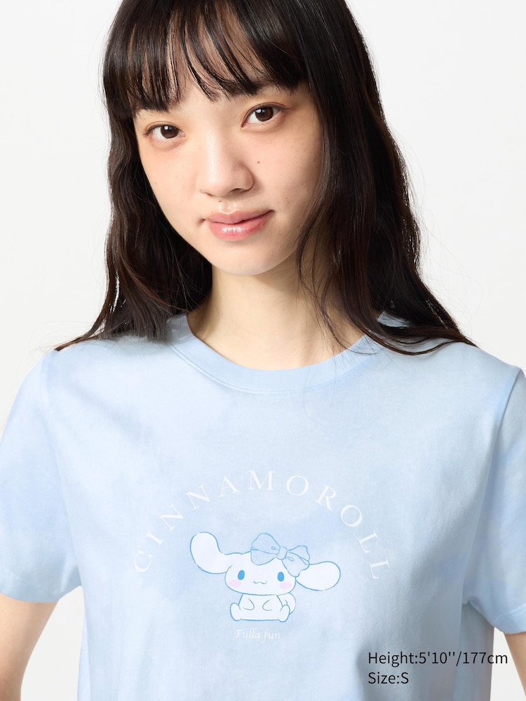 

Футболка с графическими персонажами Sanrio Uniqlo, цвет 60 синий