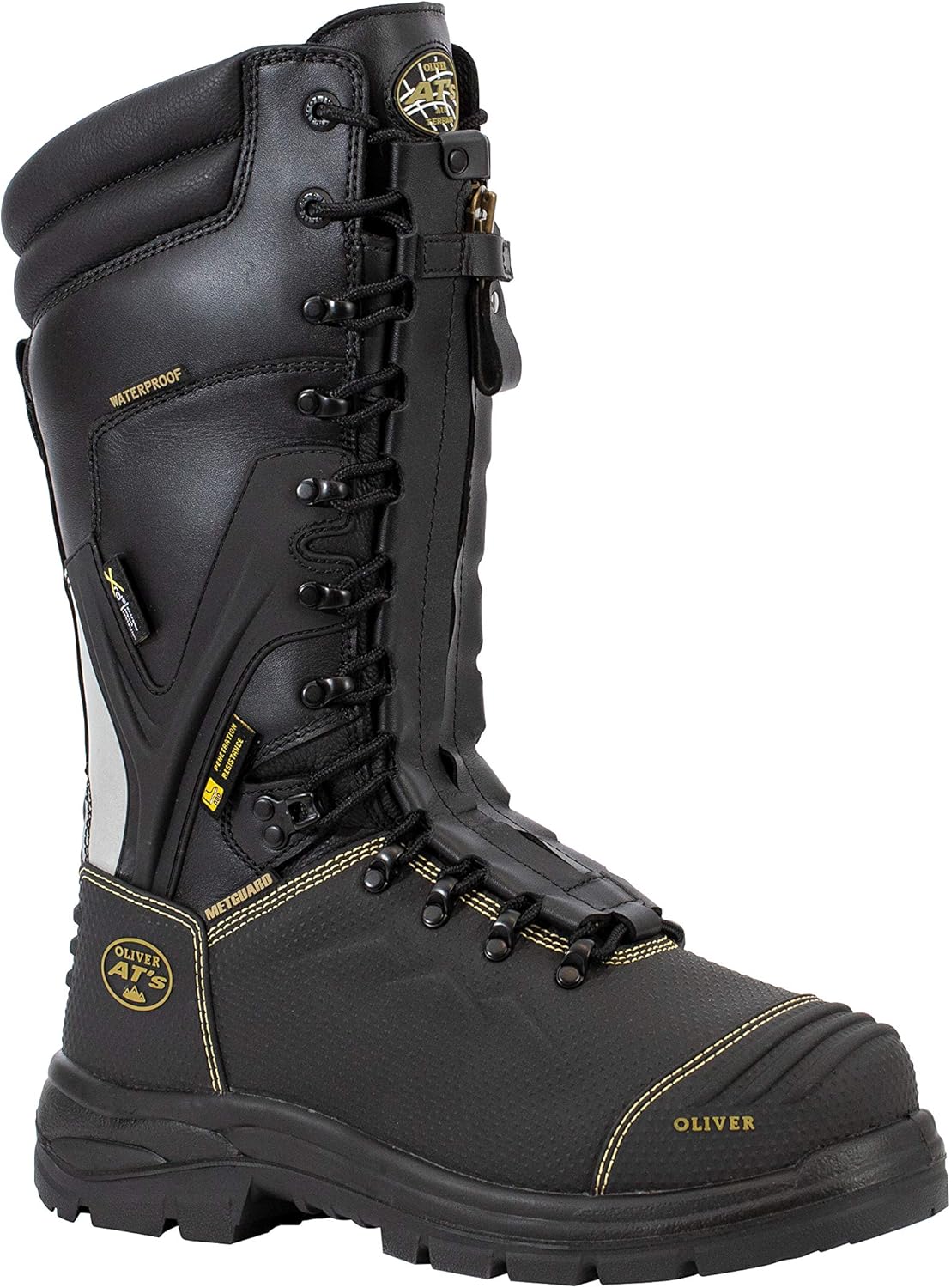 

Мужские шахтерские ботинки Honeywell Oliver с защитой Met Guard, с стальным носком, 36 см, черные - размер 13, средняя полнота