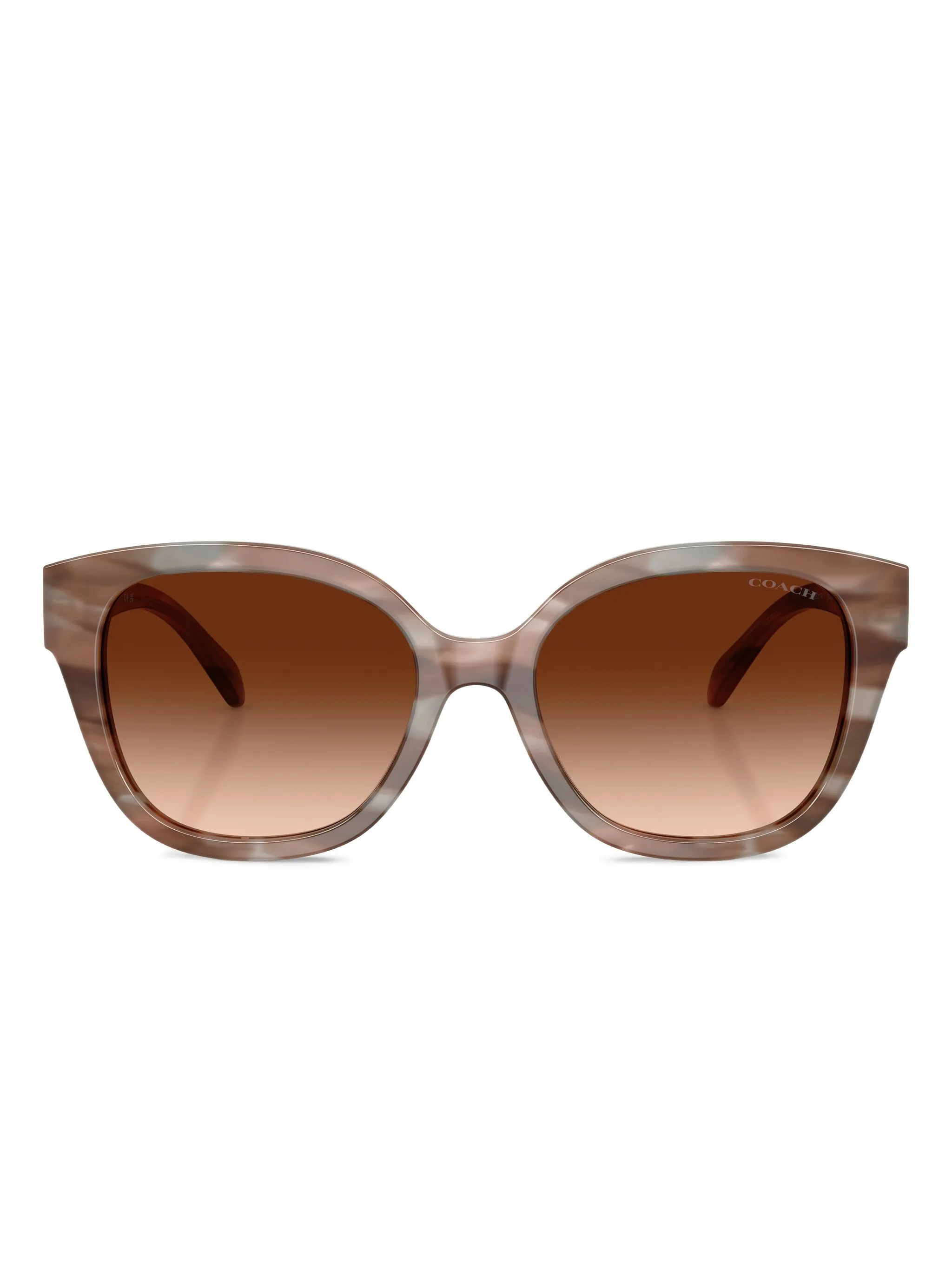 

Солнцезащитные очки с мраморным эффектом Coach, коричневый