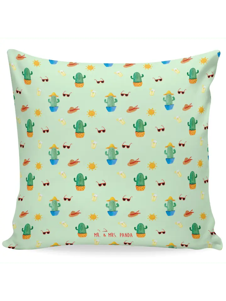

Подушка Mr & Mrs Panda 40x40 Kaktus Sonne, зеленый