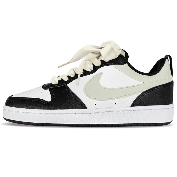 

Кроссовки Nike Court Borough Skateboarding Shoes Women's Low-top Black, цвет Off White