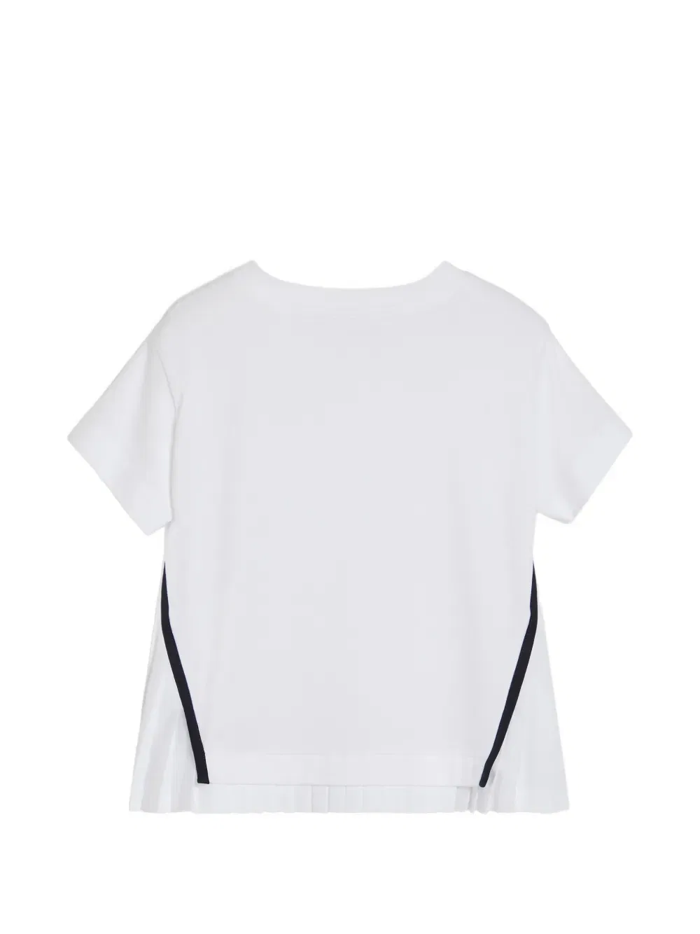 Футболка с оборками и нашивкой с логотипом Brunello Cucinelli Kids, белый — фото 2