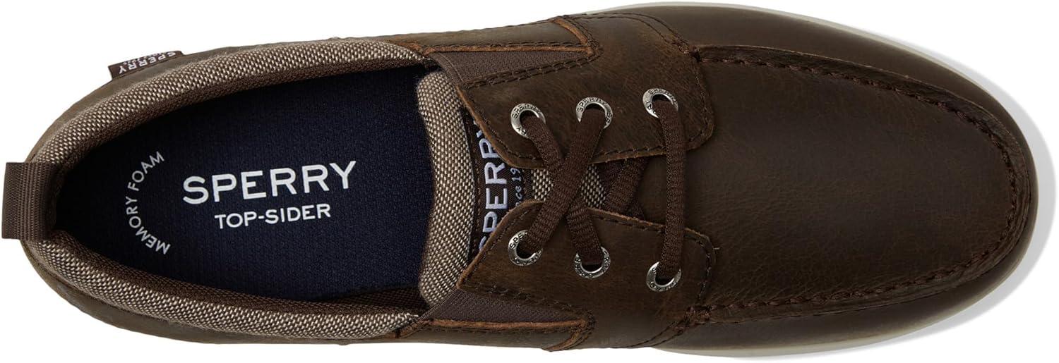 Мужские слипоны Sperry, Bowrider Plushstep с тремя отверстиями, коричневый — фото 2