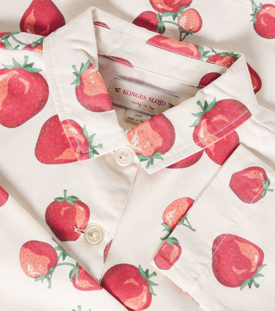 Фен принт хлопковая твилловая овершерта Konges Sløjd, Fragola — фото 2
