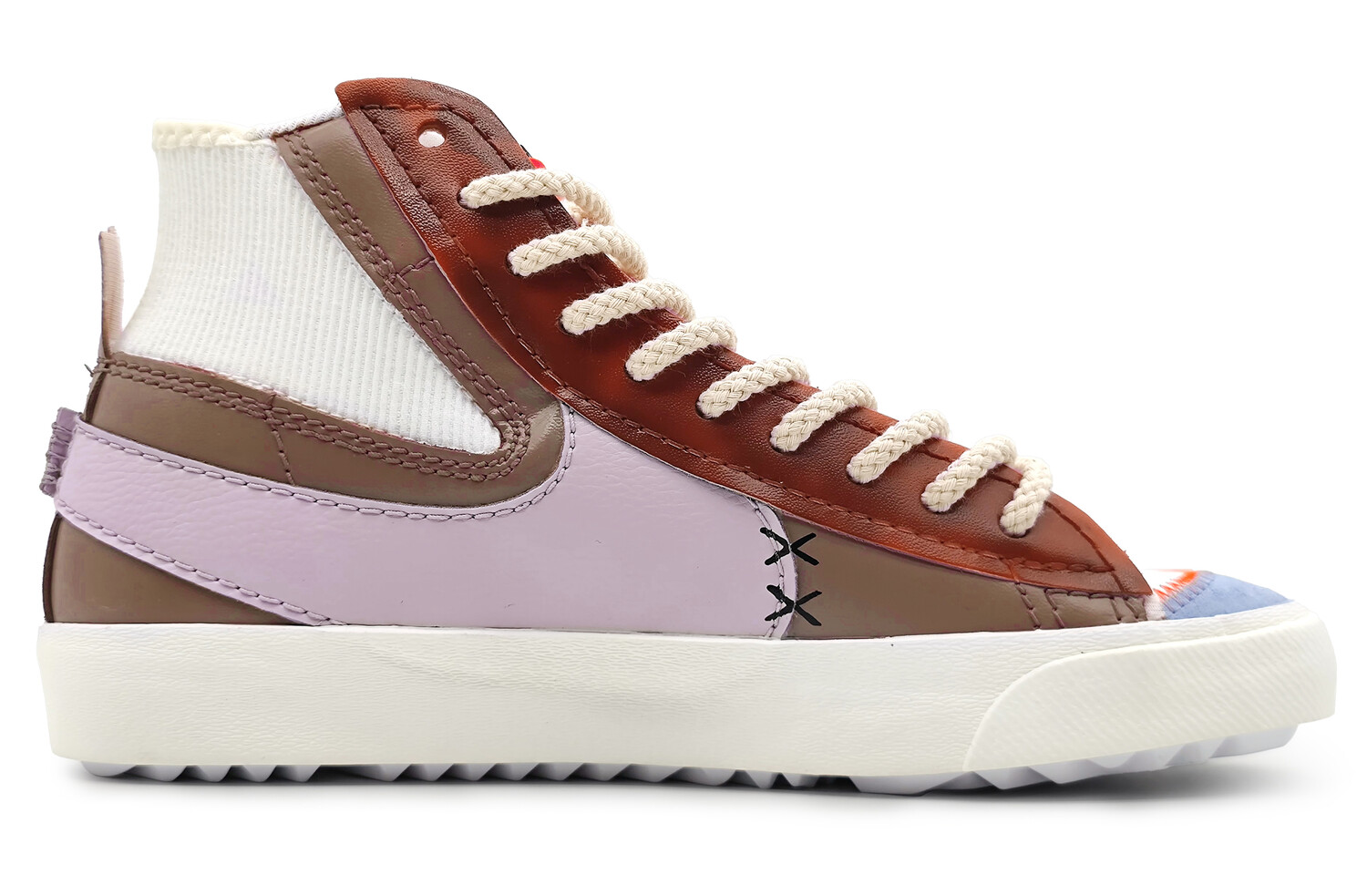 

Кроссовки Nike Blazer Skateboard Shoes Unisex High-Top Purple White