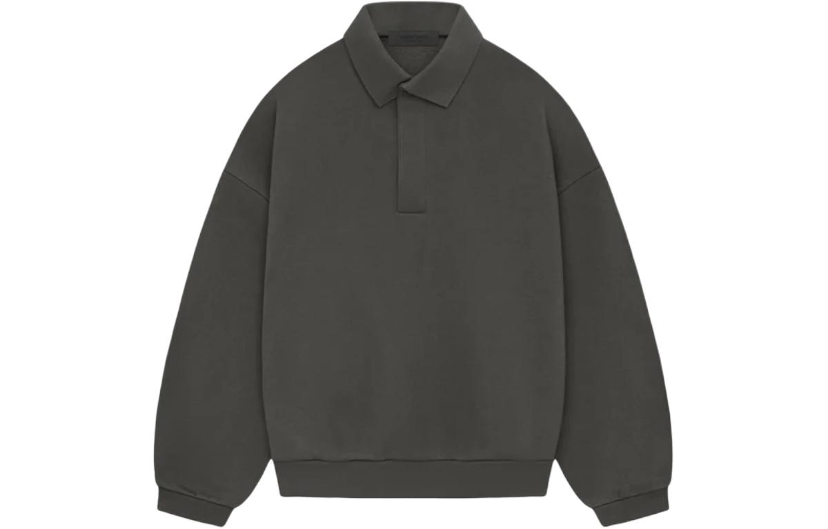 

Лонгслив-поло Fear Of God Essentials Spring, чернильно-черный