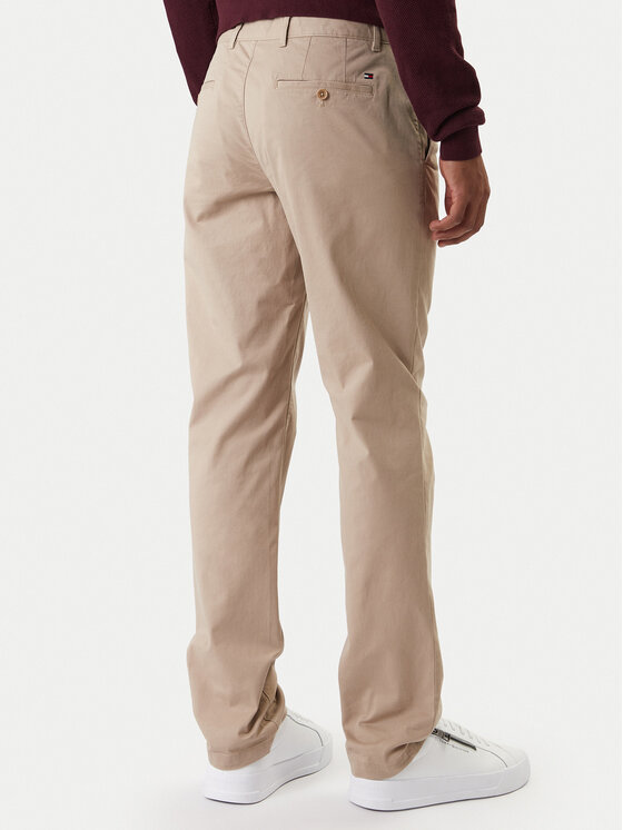 Чиносы straight fit Denton Essential MW0MW40262 Tommy Hilfiger, бежевый — фото 3