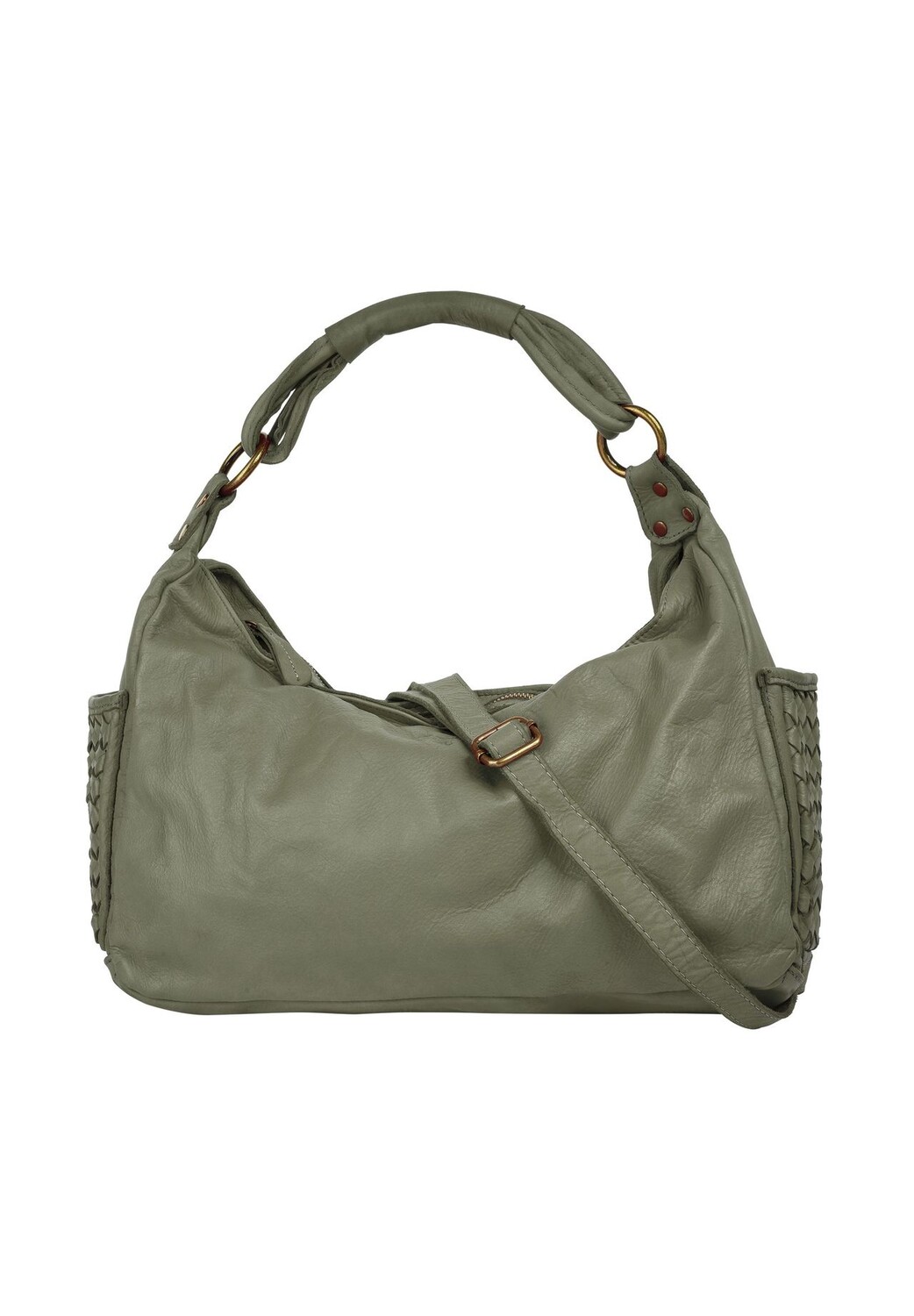 

Сумочка, натуральная кожа, производство Италия Samantha Look, зеленый
