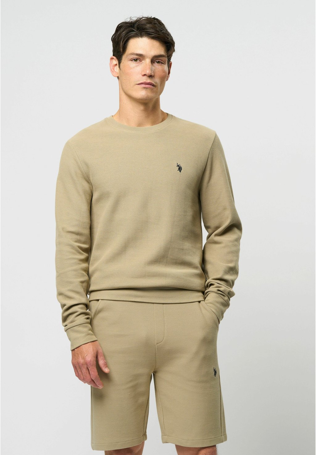 

Джемпер MALO U.S. Polo Assn., бежевый