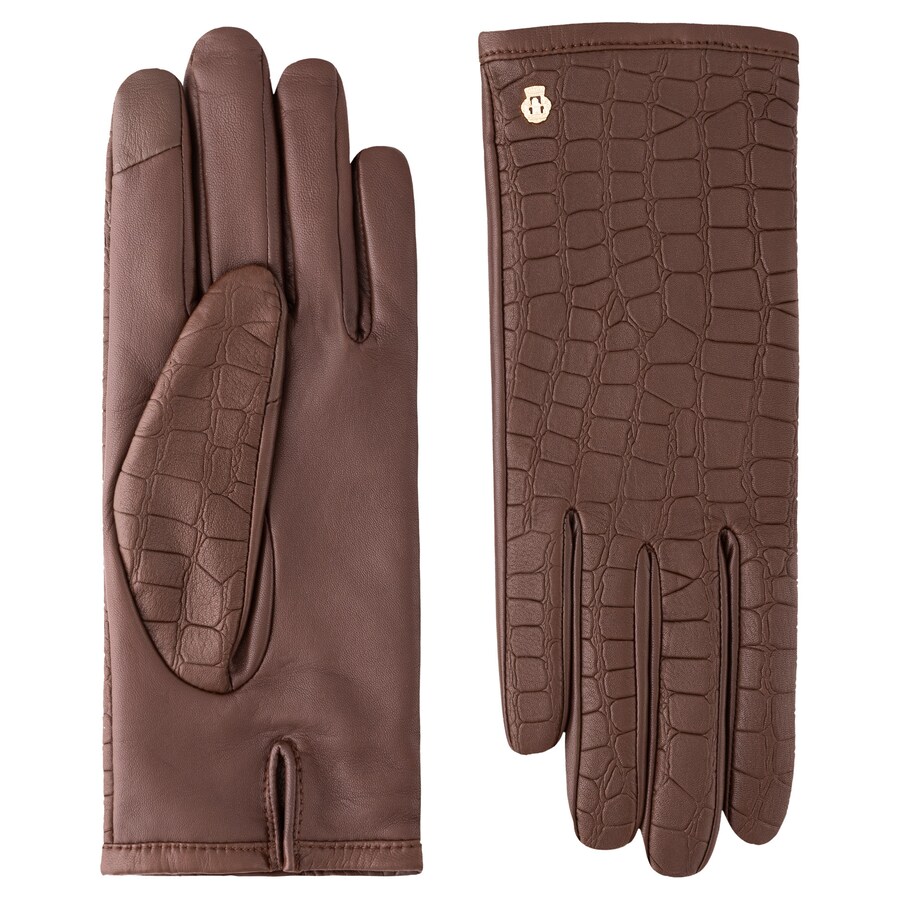 

Перчатки с закрытыми пальцами Roeckl ROVERETO TOUCH, каштаново-коричневый/темно-коричневый