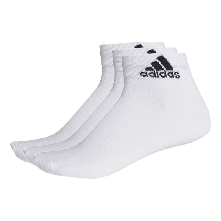 

Носки adidas Unisex Per Ankle T 1pp Socks 3 Packs White, белый