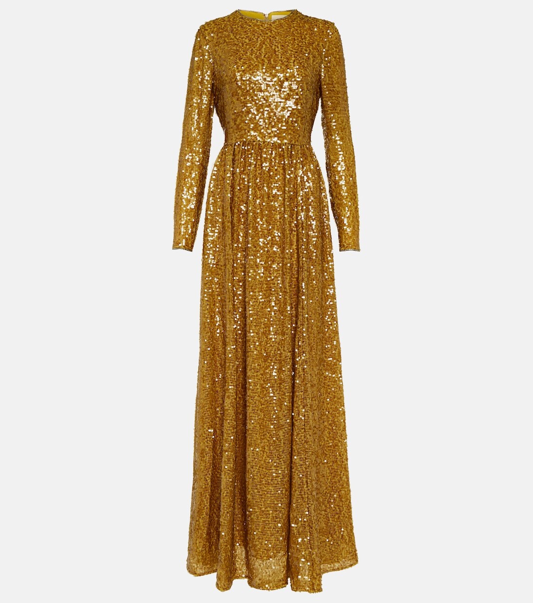 

Платье с блестками Erdem, золото