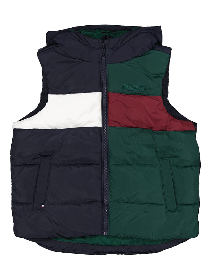 

Стеганый жилет Tommy Hilfiger Steppweste, цвет Grün/Dunkelblau