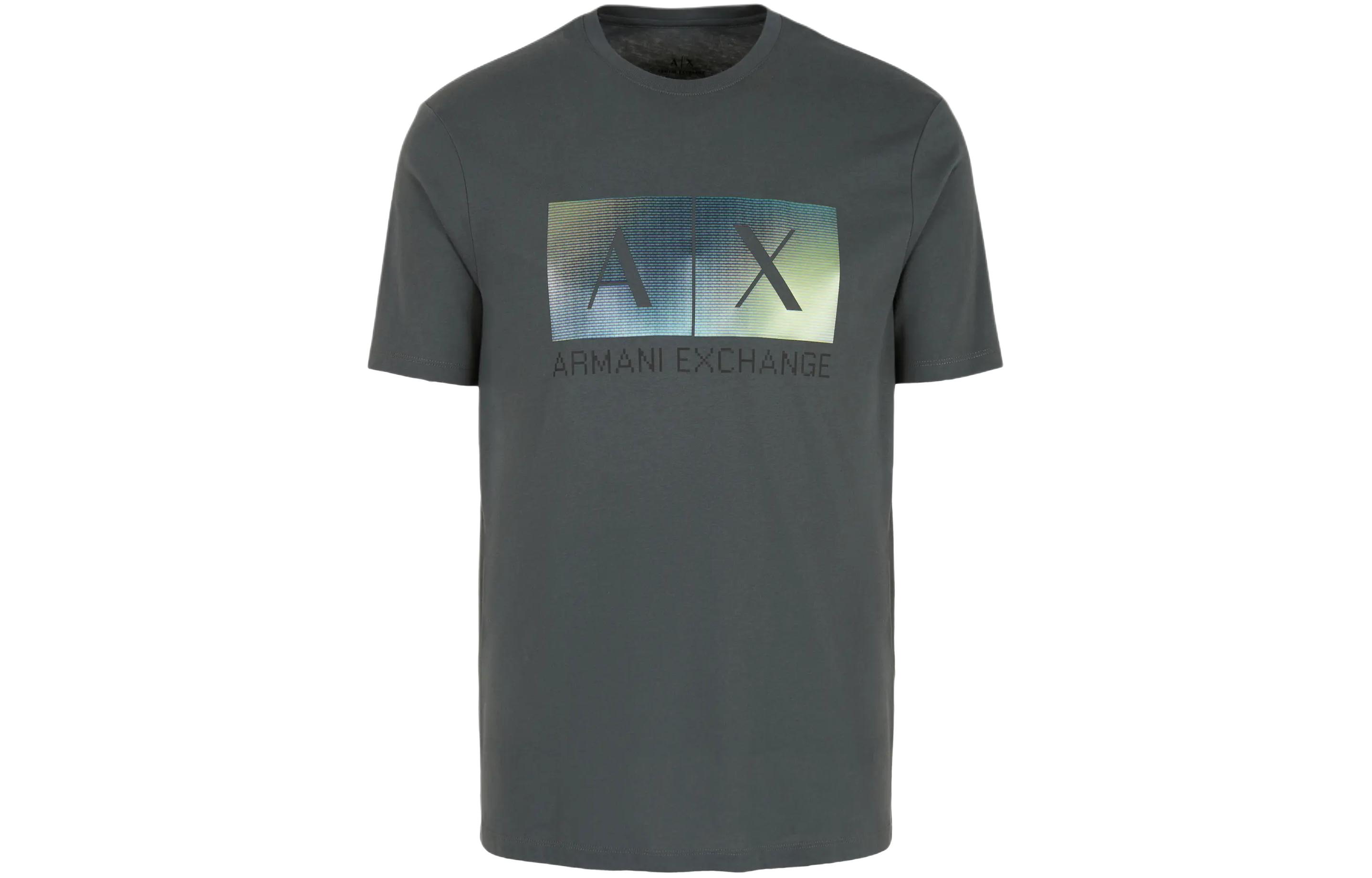 

Футболка мужская AE SS24 ARMANI EXCHANGE, серо-зеленая