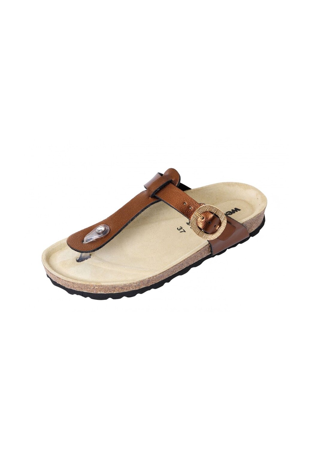 Мюли-стринги Schuhmode Weeger, цвет Bronze