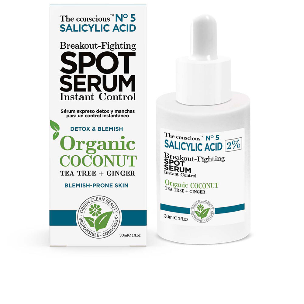 

Крем против пятен на коже Salicylic acid breakout-fighting spot serum organic coconut The conscious™, 30 мл