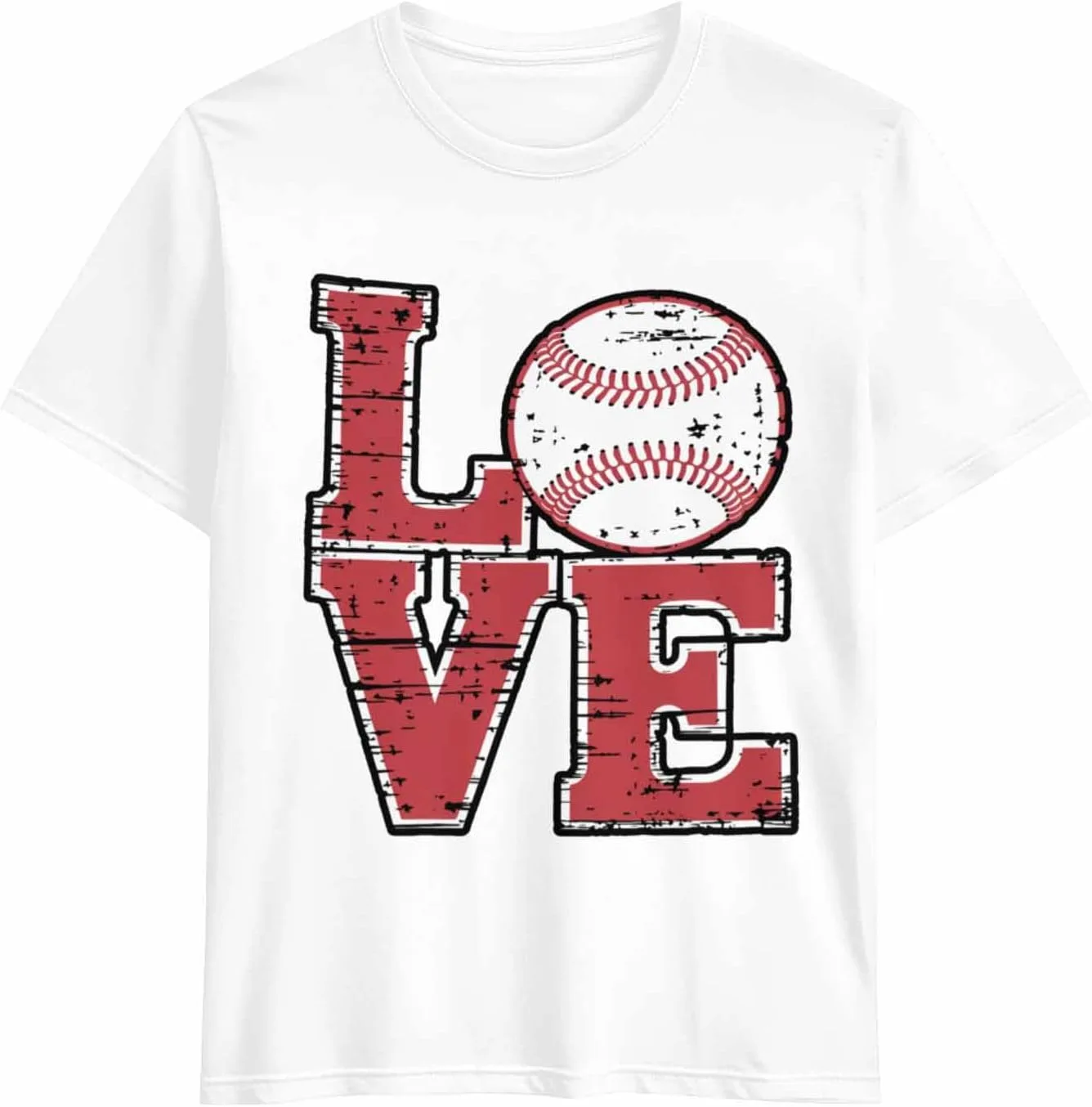 

Футболка Love Baseball с принтом, хлопок, короткий рукав CosyBright