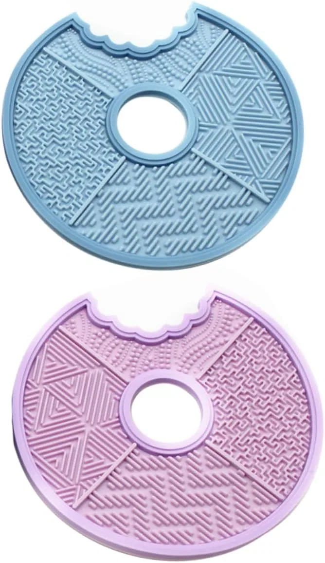 Коврик для мытья кистей Silicone Brush Cleaning Pad PLAFOPE набор 2 шт