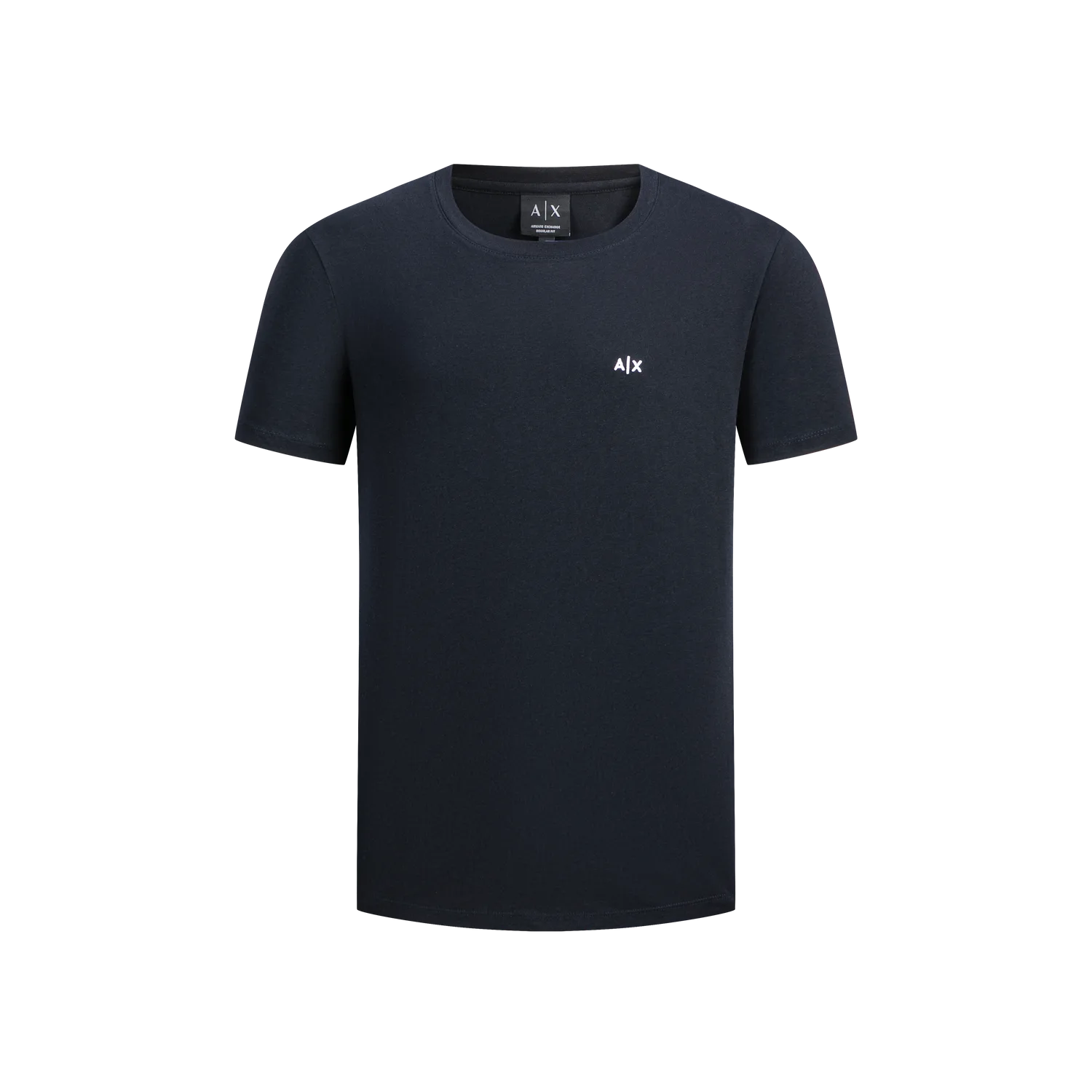 EMPORIO ARMANI Футболка мужская navy blue crew neck тонкая straight fit
