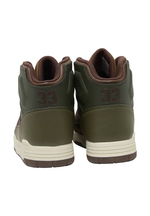 Кроссовки rebound tre hightop Patrick Ewing, Brown Olive — фото 4