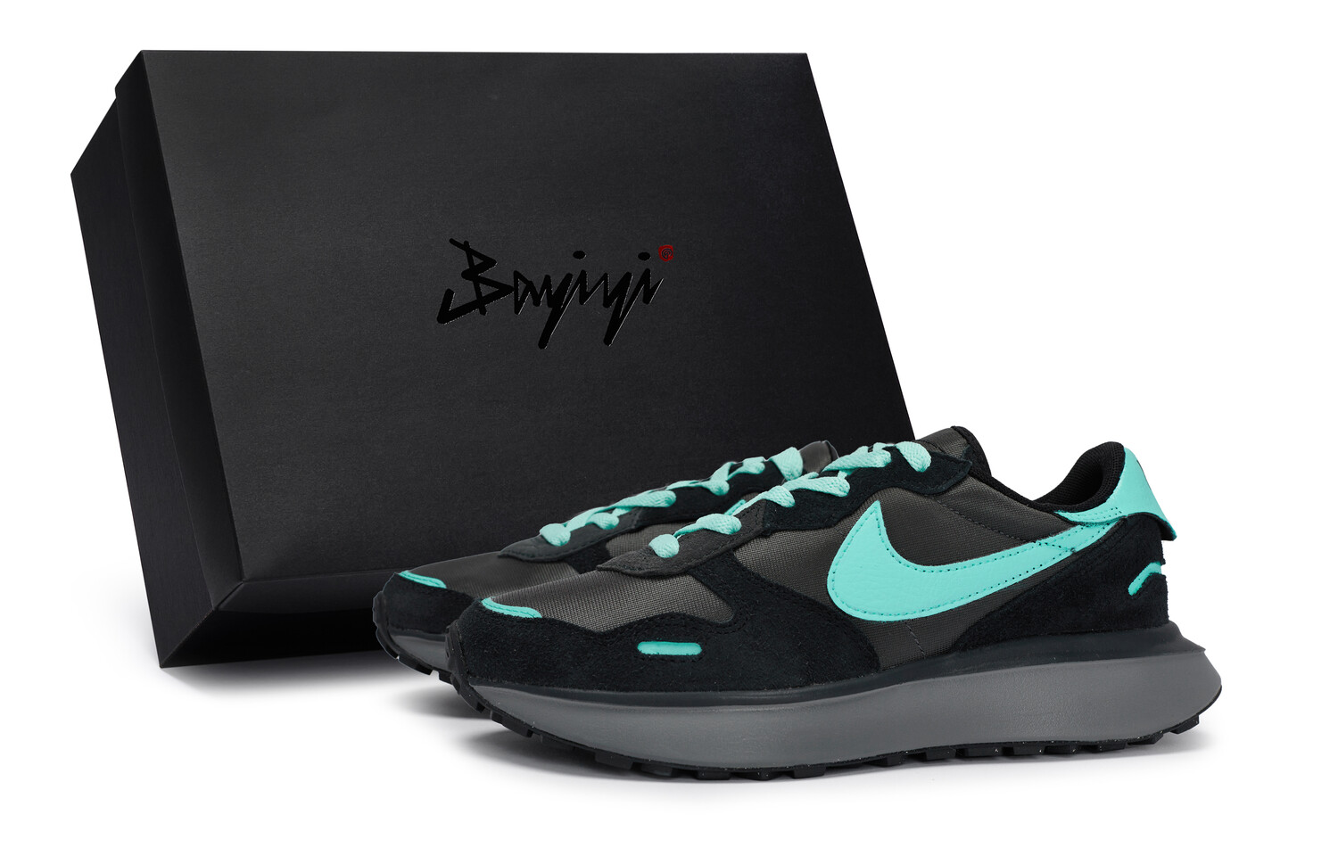 

Кроссовки Phoenix Waffle Lifestyle женские с низким верхом Tiffany Nike, цвет Black Tiffany