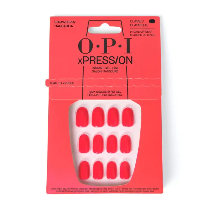 

Накладные ногти xpress/on uñas postizas Opi, цвет strawberry margarita