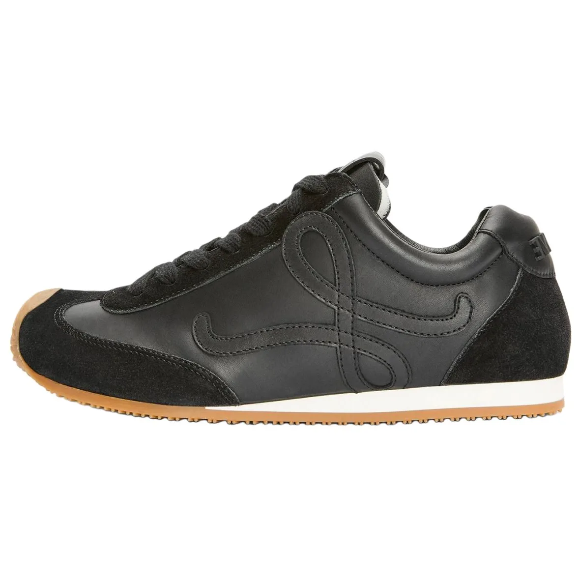 LOEWE Кроссовки Casual Runner 2.0 из коровьей кожи на низком ходу 2 см мужские черные