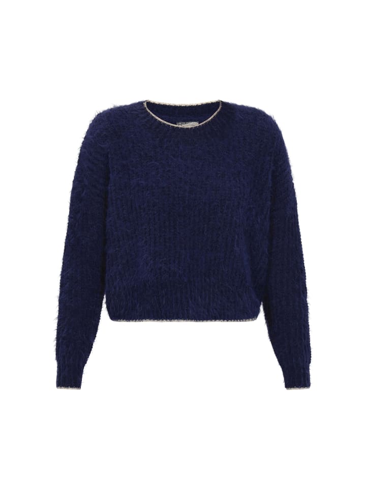 

DreiMaster Женский свитер темно-синего цвета