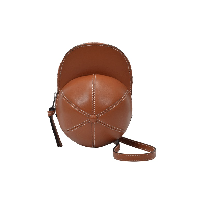 

JW Anderson Сумка через плечо из телячьей кожи, унисекс, коричневого цвета