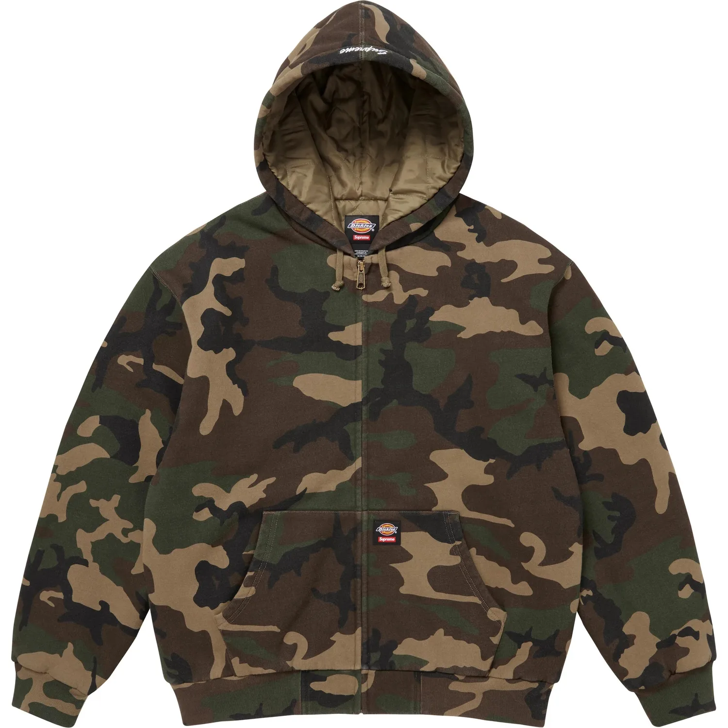 Худи Dickies с капюшоном на утеплителе Supreme, светло-голубой — фото 4