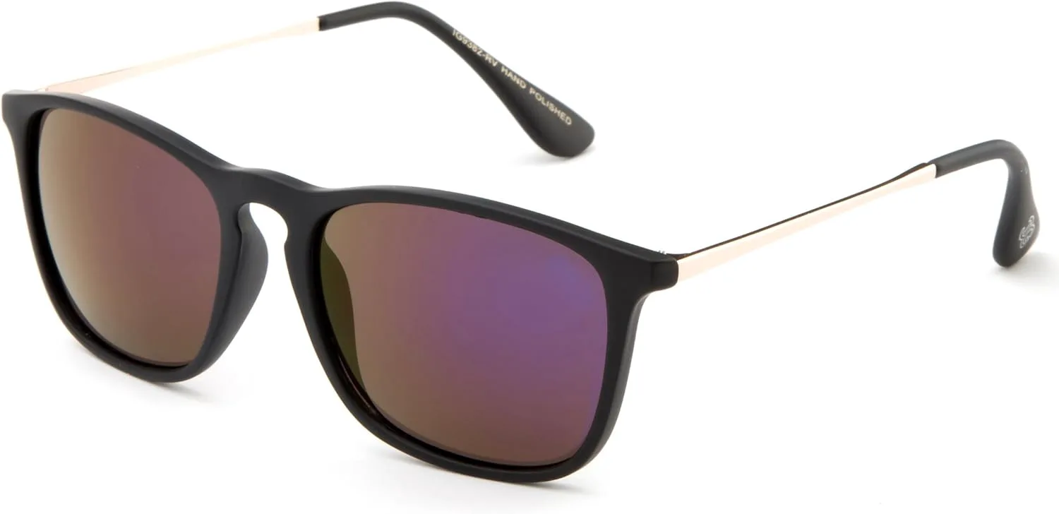 

Newbee Fashion - Классические унисекс модные очки и солнцезащитные очки с прозрачными линзами и функцией вспышки Newbee Fashion Clear Lens, Matte Black/Purple