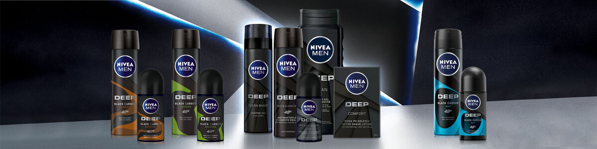 Nivea, Мужской шариковый антиперспирант Deep Black Carbon Beat с активированным углем 50мл — фото 4
