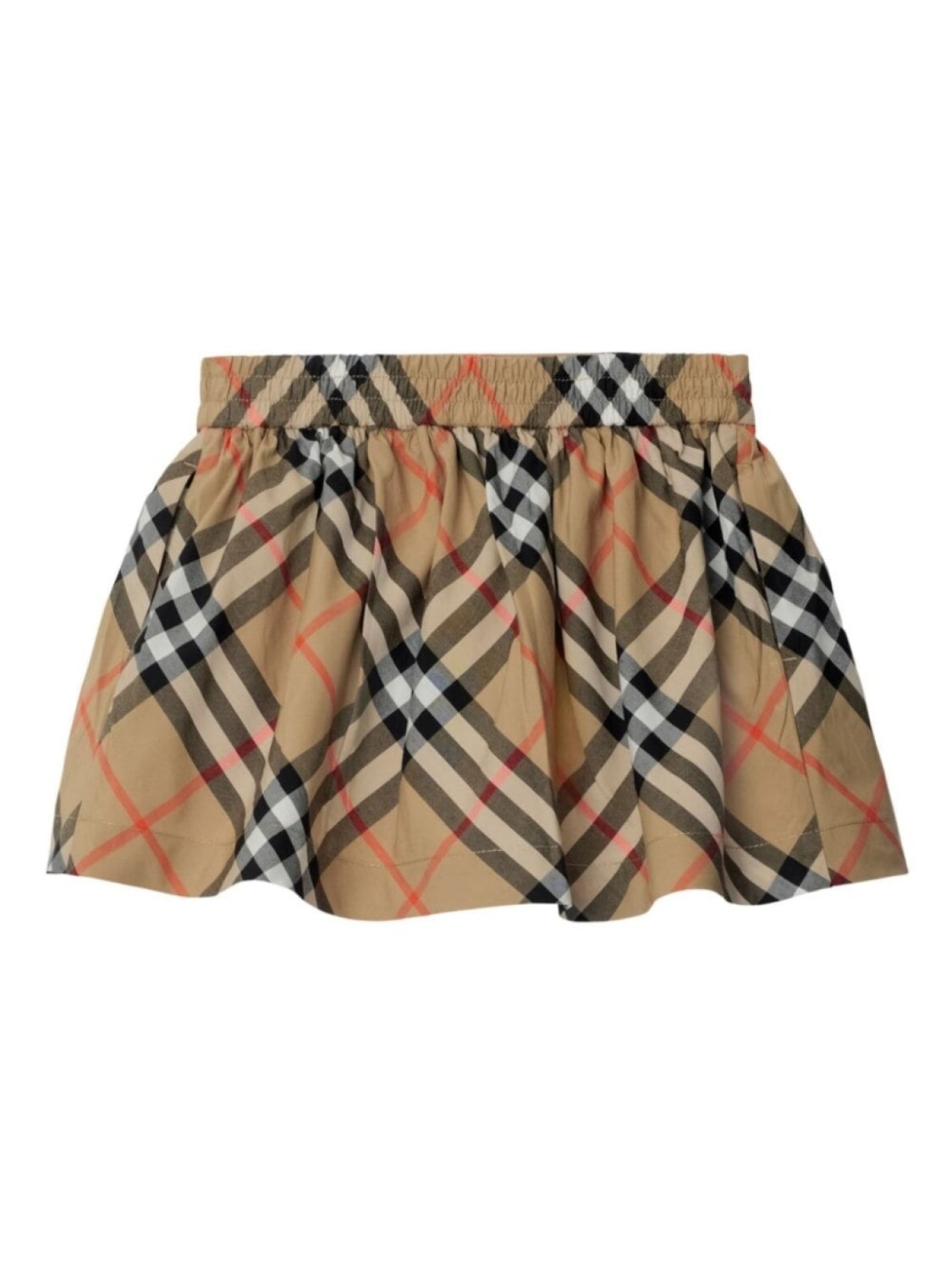 

Burberry Kids юбка из хлопка в клетку Nova, нейтральный цвет