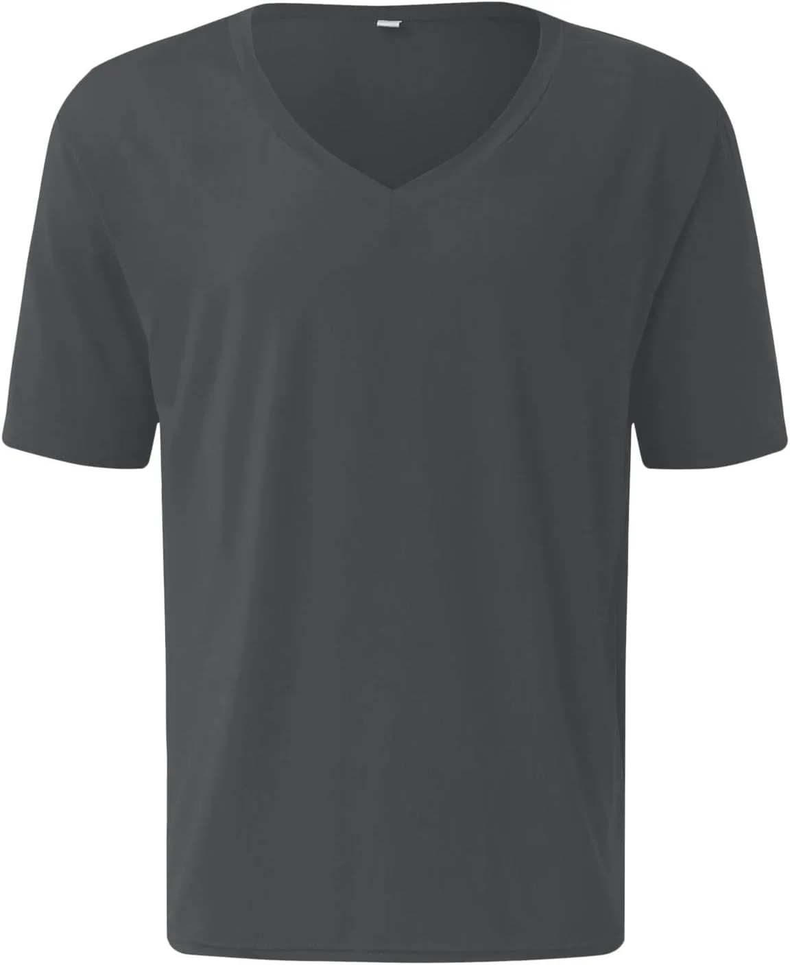 Мужская футболка с V-образным вырезом, Slim Fit, легкая — фото 4