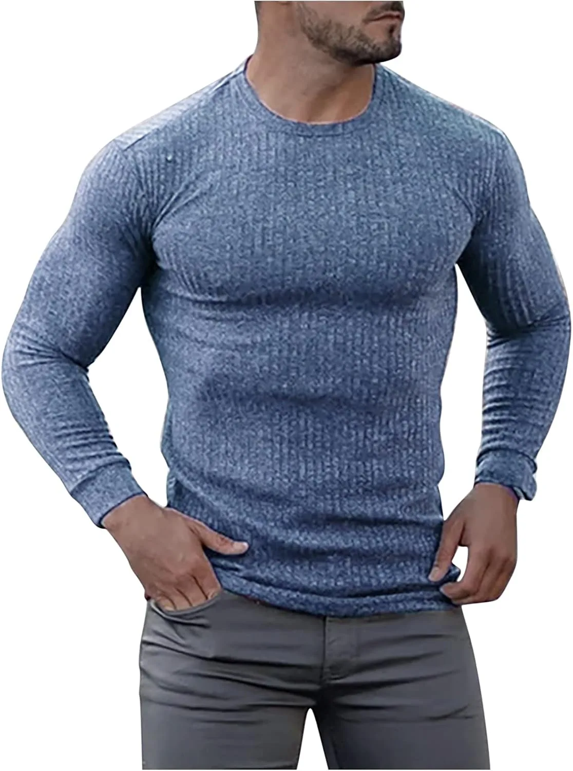 

Muscularfit Big and Tall мужской зимний свитер с длинным рукавом