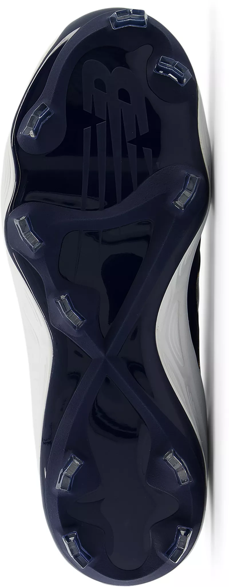 Женские формованные бутсы для софтбола New Balance Fresh Foam X VELO v4, темно-синий/белый — фото 2
