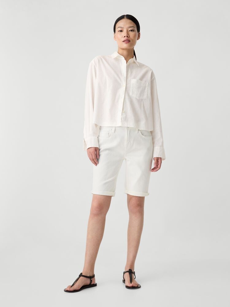 

Джинсовые шорты Gap, белый