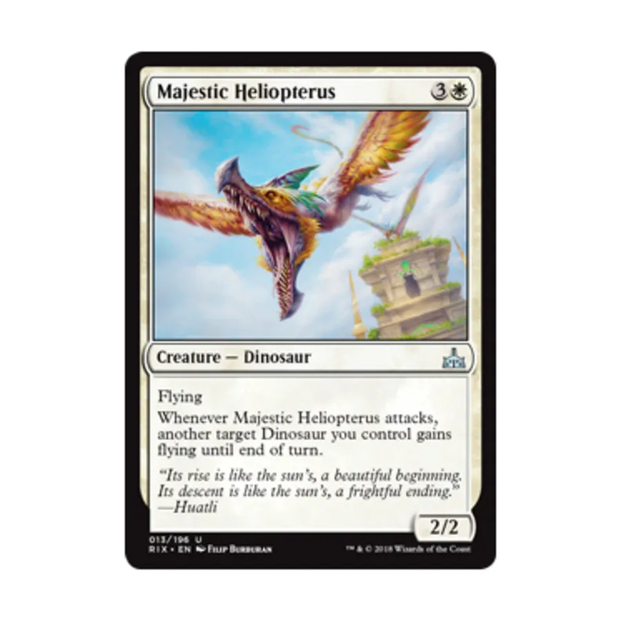 

CCG Величественный Гелиоптерус (U), MTG - Rivals of Ixalan