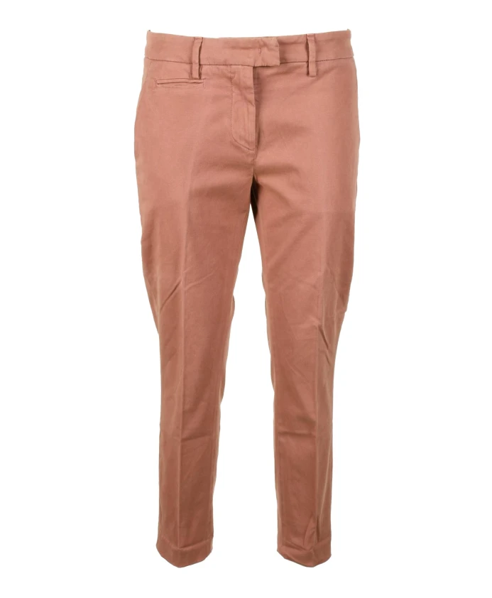 

Повседневные эластичные брюки из смесовой хлопковой ткани. Dondup, коричневый