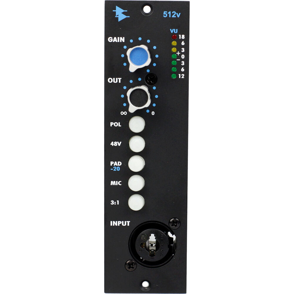 

Микрофонный предусилитель API AUDIO 512v 500-Series Mic/Line/Instrument Preamp and DI 512V