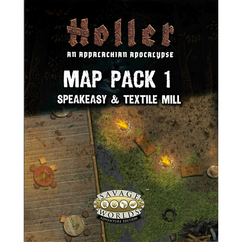 

Ролевая игра Pinnacle Entertainment Group Holler RPG: An Appalachian Apocalypse - Map Pack #1 Speakeasy & Textile Mill