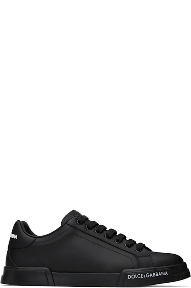 

Черные кроссовки Portofino из телячьей кожи Nappa Dolce&Gabbana