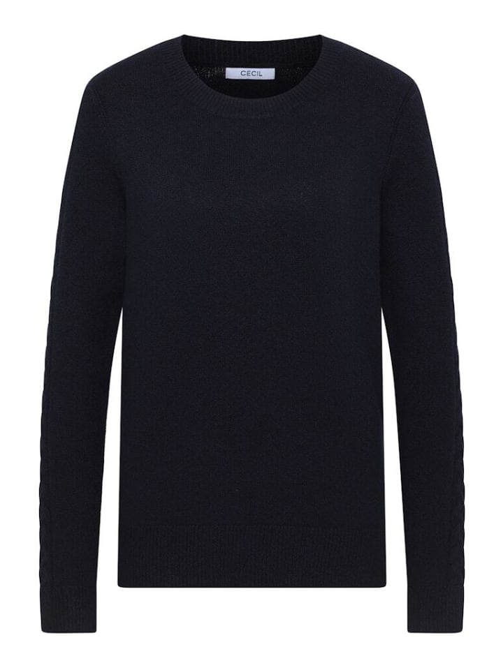

Свитер в городском темно-синем цвете Cecil