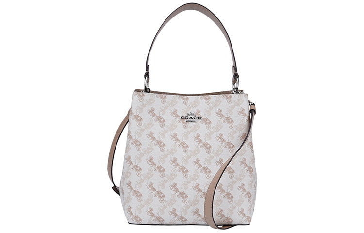 

COACH Сумка-ведро Town из шагреневой кожи, через плечо, среднего размера, женская, розового цвета