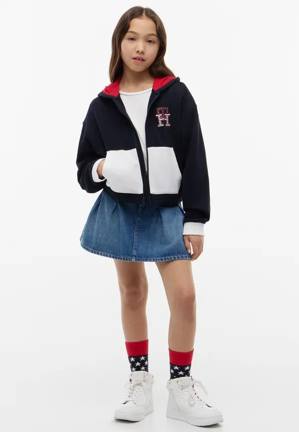 Юбка плиссированная Tommy Hilfiger, деним темный винтаж