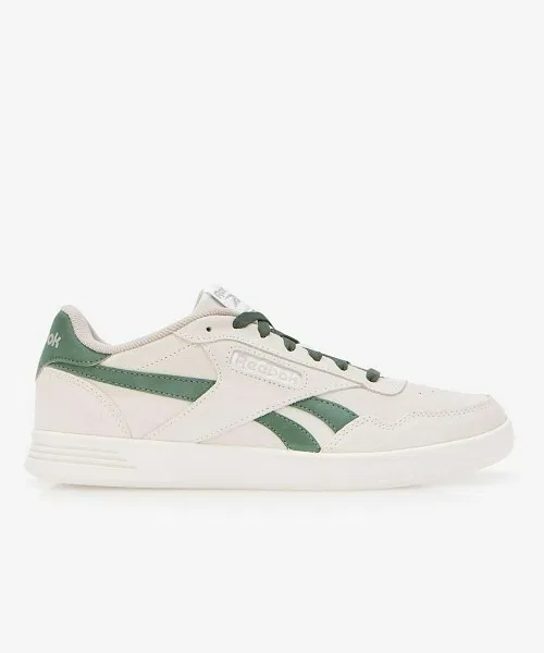 Унисекс кроссовки из искусственной кожи COURT ADVANCE Reebok бело-зелёные